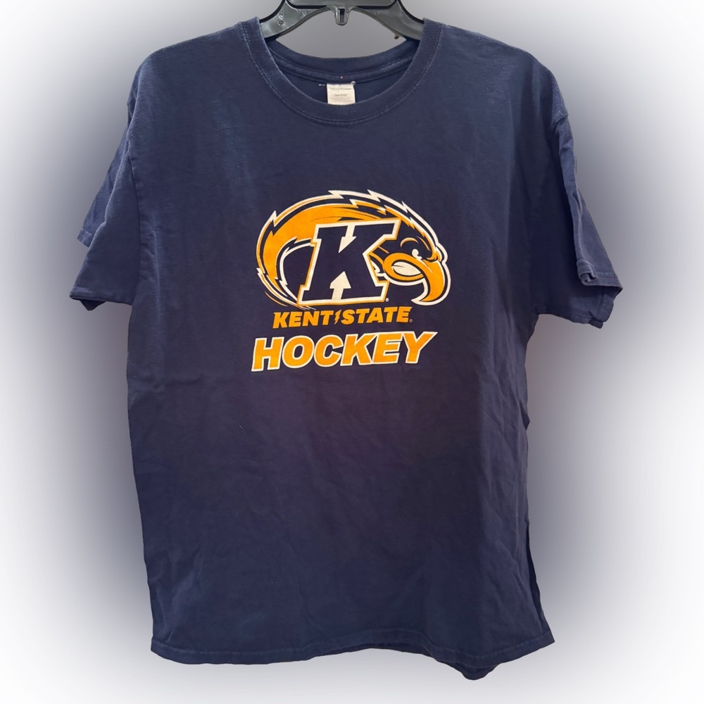 Kent State University Hockey Gildan Tee Shirt, Large